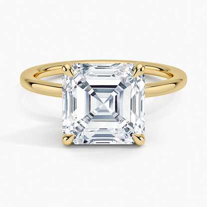 1.60 Carat Princess Halo Design Solitaire Lab Diamond Ring 18K - Florina 