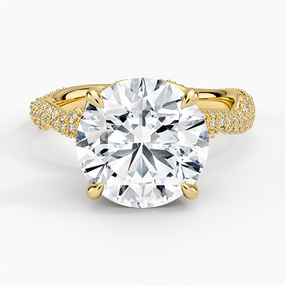 4.75 Hidden Halo Tasarım Tektaş Laboratuvar Pırlanta Yüzük - Filara