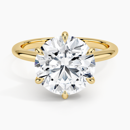 4.10 Hidden Halo Tasarım Tektaş Laboratuvar Pırlanta Yüzük - Eylora