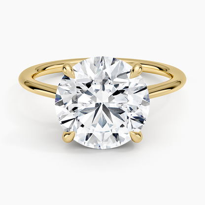 4.10 Hidden Halo Tasarım Tektaş Laboratuvar Pırlanta Yüzük - Tilora