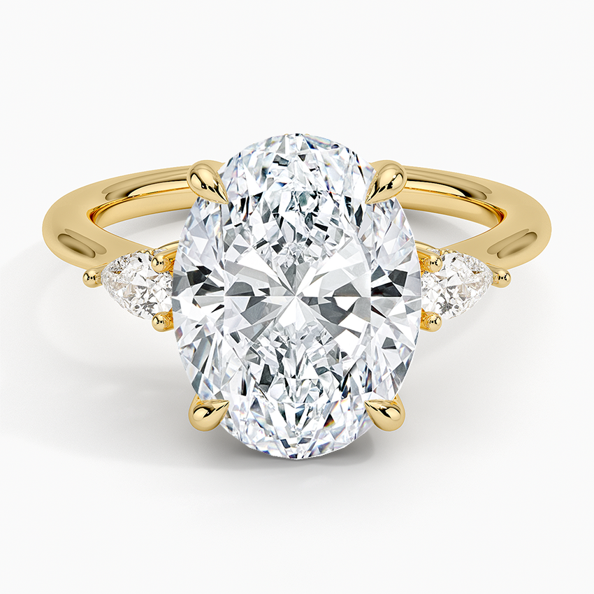 1.60 Carat Princess Halo Design Solitaire Lab Diamond Ring 18K - Florina 