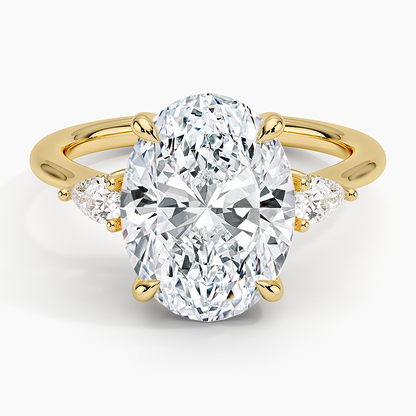 1.60 Carat Princess Halo Design Solitaire Lab Diamond Ring 18K - Florina 