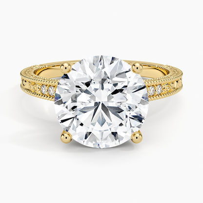 4.15 Hidden Halo Tasarım Tektaş Laboratuvar Pırlanta Yüzük - Silora