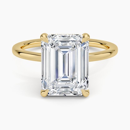 1.60 Carat Princess Halo Design Solitaire Lab Diamond Ring 18K - Florina 