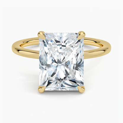 1.60 Carat Princess Halo Design Solitaire Lab Diamond Ring 18K - Florina 
