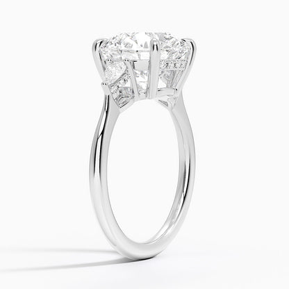 1.60 Carat Princess Halo Design Solitaire Lab Diamond Ring 18K - Florina 