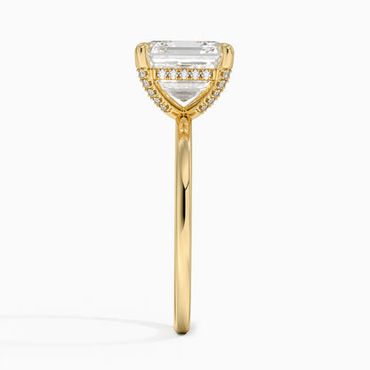 1.60 Carat Princess Halo Design Solitaire Lab Diamond Ring 18K - Florina 