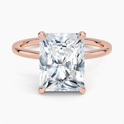 1.60 Carat Princess Halo Design Solitaire Lab Diamond Ring 18K - Florina 