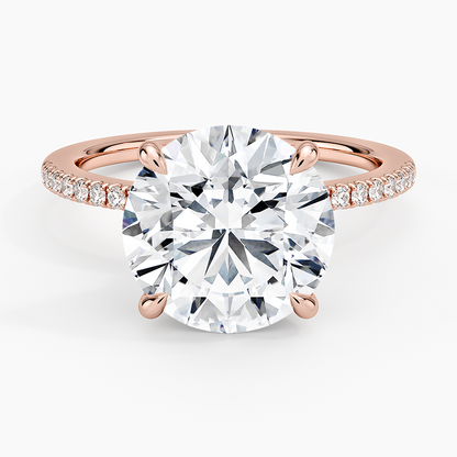 1.60 Carat Princess Halo Design Solitaire Lab Diamond Ring 18K - Florina 