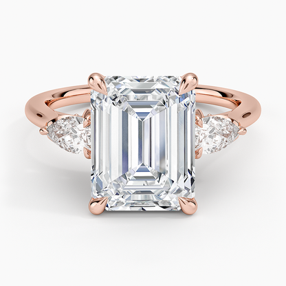 1.60 Carat Princess Halo Design Solitaire Lab Diamond Ring 18K - Florina 