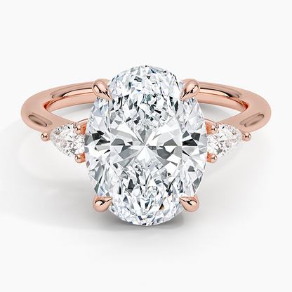 1.60 Carat Princess Halo Design Solitaire Lab Diamond Ring 18K - Florina 