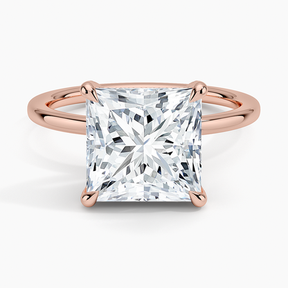 1.60 Carat Princess Halo Design Solitaire Lab Diamond Ring 18K - Florina 