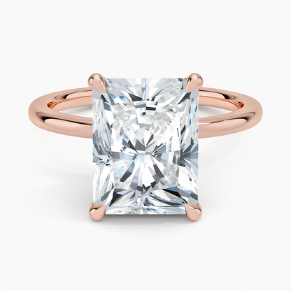 1.60 Carat Princess Halo Design Solitaire Lab Diamond Ring 18K - Florina 