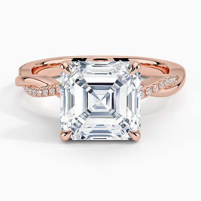 1.60 Carat Princess Halo Design Solitaire Lab Diamond Ring 18K - Florina 