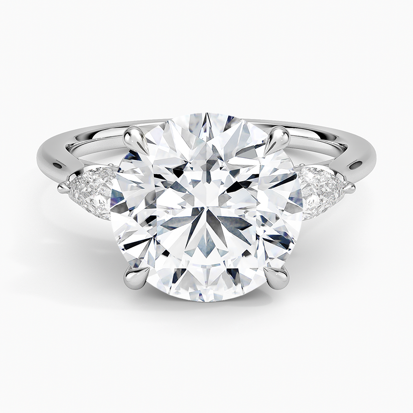 1.60 Carat Princess Halo Design Solitaire Lab Diamond Ring 18K - Florina 