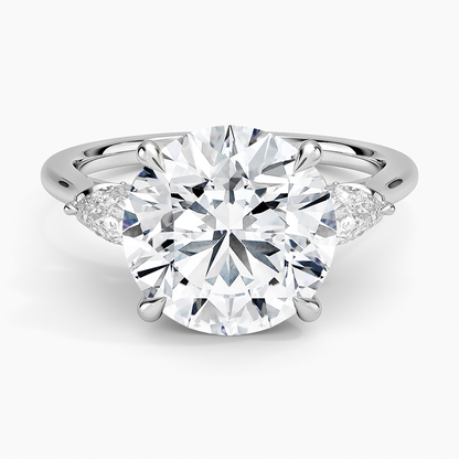 1.60 Carat Princess Halo Design Solitaire Lab Diamond Ring 18K - Florina 