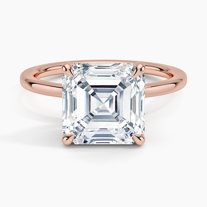 1.60 Carat Princess Halo Design Solitaire Lab Diamond Ring 18K - Florina 