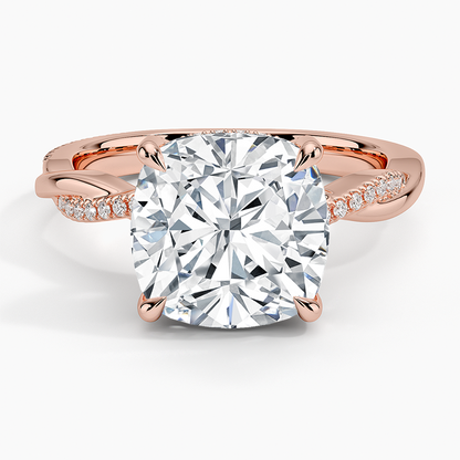 1.60 Carat Princess Halo Design Solitaire Lab Diamond Ring 18K - Florina 