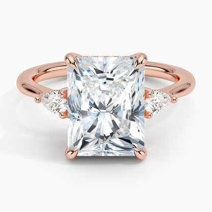 1.60 Carat Princess Halo Design Solitaire Lab Diamond Ring 18K - Florina 