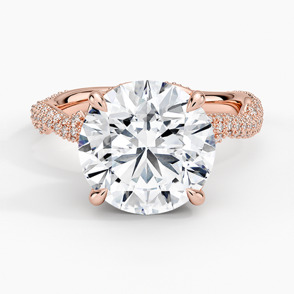 4.75 Hidden Halo Tasarım Tektaş Laboratuvar Pırlanta Yüzük - Filara