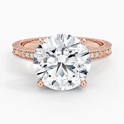 4.15 Hidden Halo Tasarım Tektaş Laboratuvar Pırlanta Yüzük - Silora