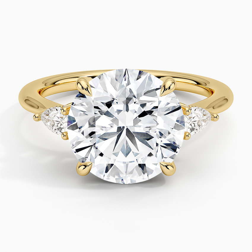 4.50 Karat Yuvarlak Kesim Hidden Halo Tasarım Tektaş Laboratuvar Pırlanta Yüzük - Madrid - Bold Diamonds