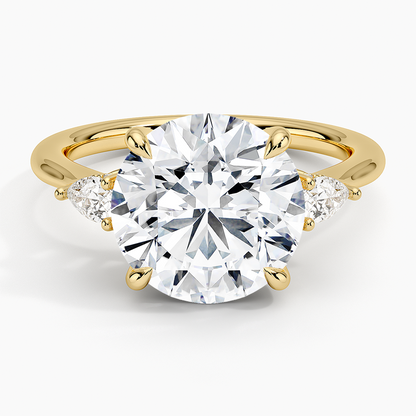 1.60 Carat Princess Halo Design Solitaire Lab Diamond Ring 18K - Florina 