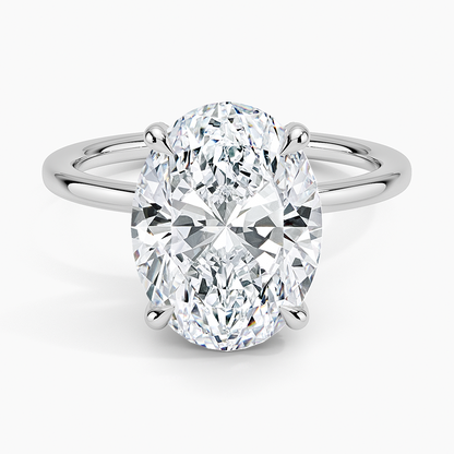 1.60 Carat Princess Halo Design Solitaire Lab Diamond Ring 18K - Florina 