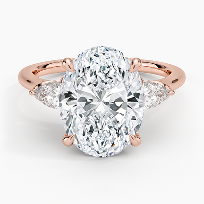 1.60 Carat Princess Halo Design Solitaire Lab Diamond Ring 18K - Florina 