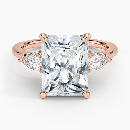 1.60 Carat Princess Halo Design Solitaire Lab Diamond Ring 18K - Florina 