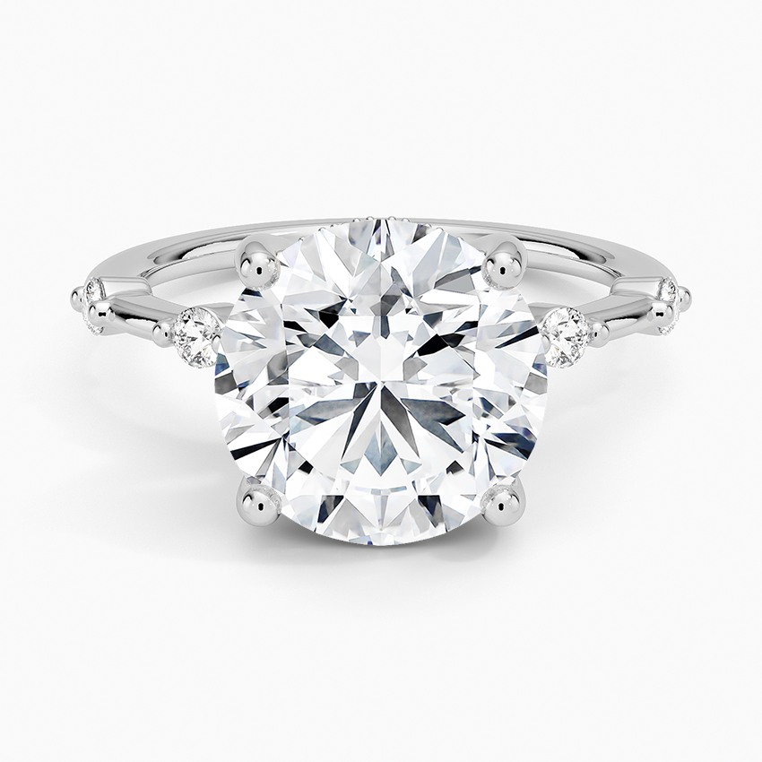 4.20 Hidden Halo Tasarım Tektaş Laboratuvar Pırlanta Yüzük - Zelora