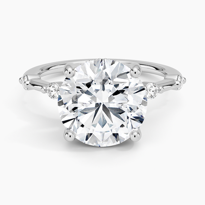 4.20 Hidden Halo Tasarım Tektaş Laboratuvar Pırlanta Yüzük - Zelora