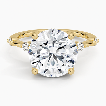 4.20 Hidden Halo Tasarım Tektaş Laboratuvar Pırlanta Yüzük - Zelora