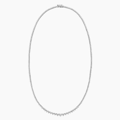 Tenis Üç Tırnaklı Model 5.00 karat Yuvarlak Kesim Laboratuvar Pırlanta Kolye 18K - Bold Diamonds