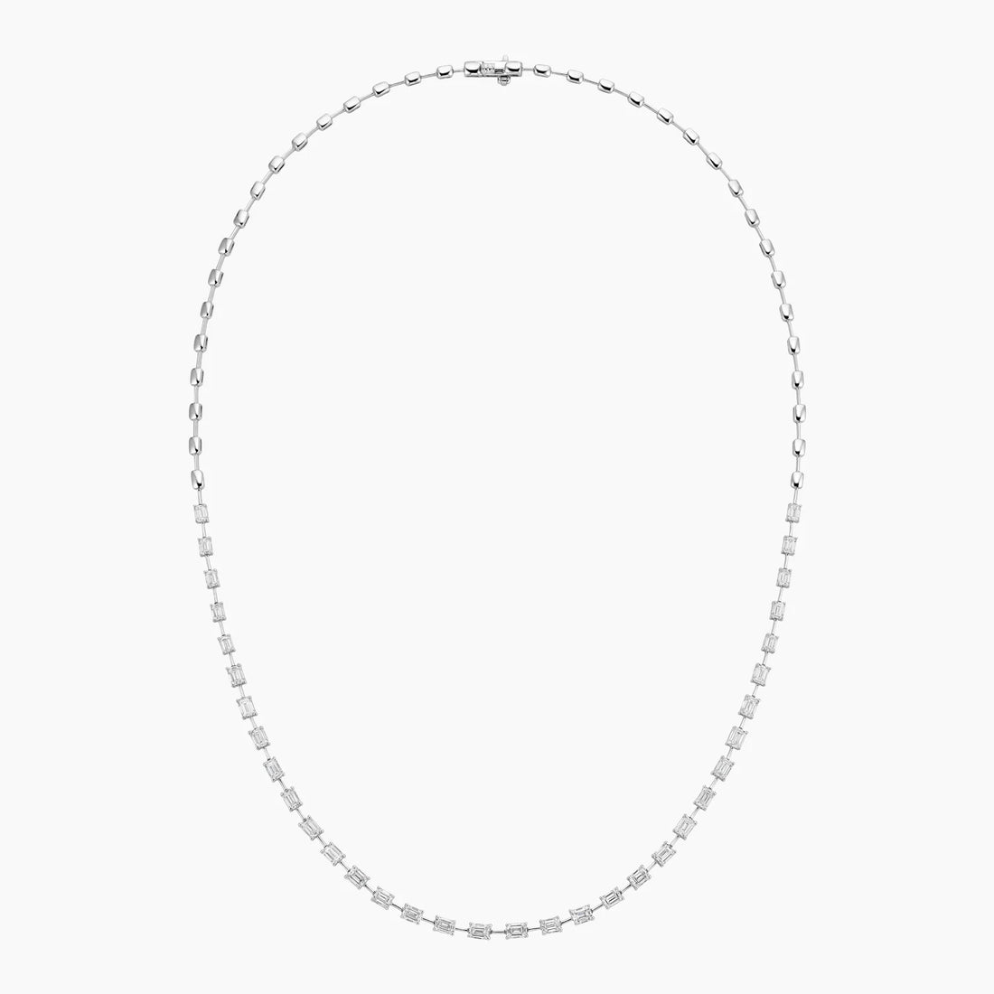 Emerald Kolye 5.00 karat Emerald Kesim Laboratuvar Pırlanta Kolye 18K - Bold Diamonds