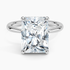 5.10 Karat Radiant Kesim Hidden Halo Tasarım Tektaş Laboratuvar Pırlanta Yüzük 18K  - Alvora - Bold Diamonds