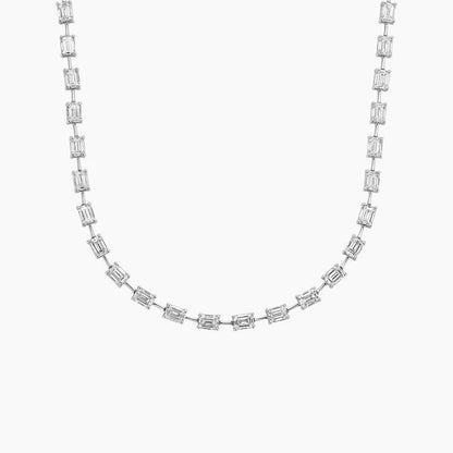 Emerald Kolye 5.00 karat Emerald Kesim Laboratuvar Pırlanta Kolye 18K - Bold Diamonds