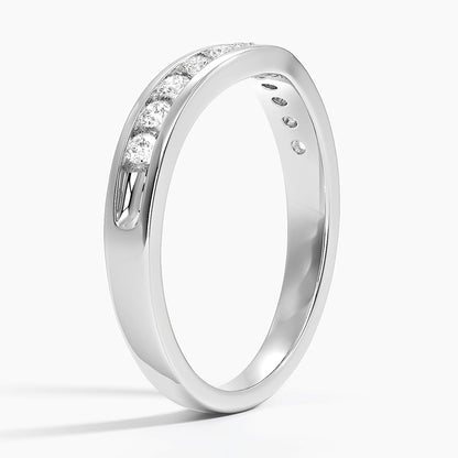 Alyans 0,25 Karat Yuvarlak Kesim Laboratuvar Pırlanta Yüzük 18K - Bold Diamonds