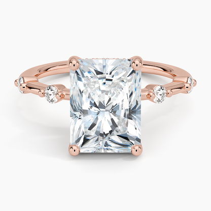 3.20 Radiant Kesim Hidden Halo Tasarım Tektaş Laboratuvar Pırlanta Yüzük - Zelora