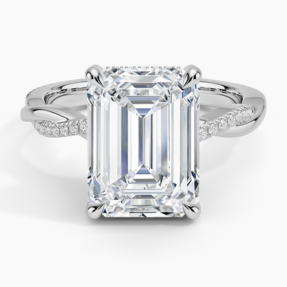 1.60 Carat Princess Halo Design Solitaire Lab Diamond Ring 18K - Florina 
