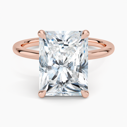 1.60 Carat Princess Halo Design Solitaire Lab Diamond Ring 18K - Florina 