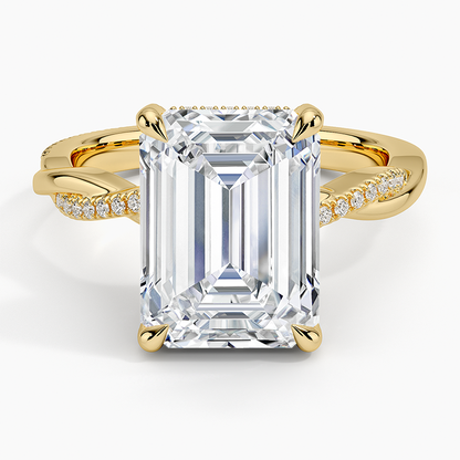 1.60 Carat Princess Halo Design Solitaire Lab Diamond Ring 18K - Florina 