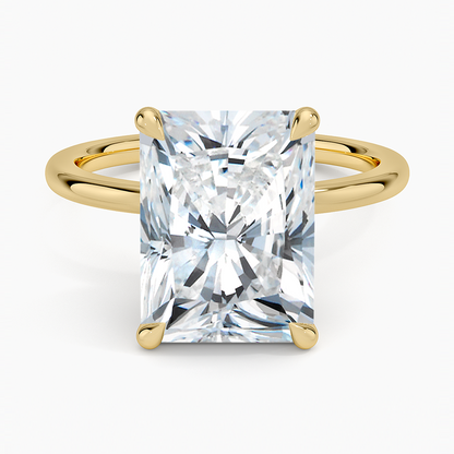 1.60 Carat Princess Halo Design Solitaire Lab Diamond Ring 18K - Florina 