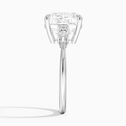 1.60 Carat Princess Halo Design Solitaire Lab Diamond Ring 18K - Florina 