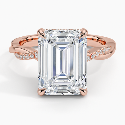 1.60 Carat Princess Halo Design Solitaire Lab Diamond Ring 18K - Florina 