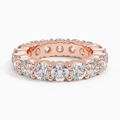 Tam Tur 5,00 Karat Yuvarlak Kesim Laboratuvar Pırlanta Yüzük 18K - Bold Diamonds