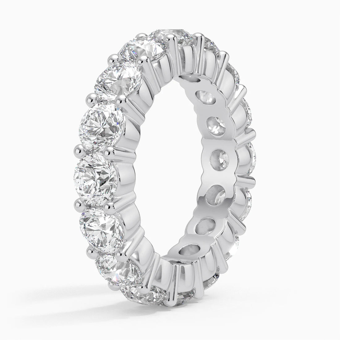 Tam Tur 5,00 Karat Yuvarlak Kesim Laboratuvar Pırlanta Yüzük 18K - Bold Diamonds