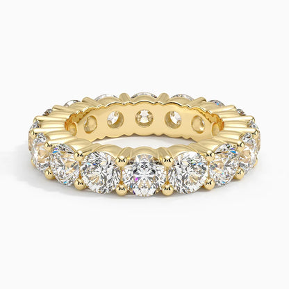 Tam Tur 5,00 Karat Yuvarlak Kesim Laboratuvar Pırlanta Yüzük 18K - Bold Diamonds