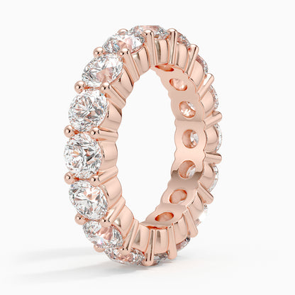 Tam Tur 5,00 Karat Yuvarlak Kesim Laboratuvar Pırlanta Yüzük 18K - Bold Diamonds