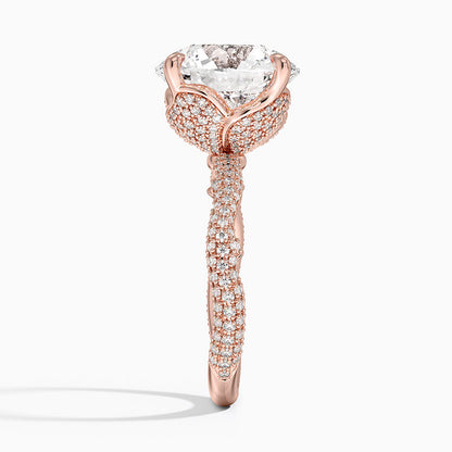 5.75 Hidden Halo Tasarım Tektaş Laboratuvar Pırlanta Yüzük - Filara